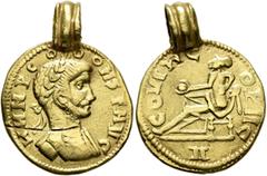 Aurum Barbarorum UNCERTAIN GERMANIC TRIBES, Aurum Barbarorum. Late 3rd-early 4th centuries. 'Aureus' (Gold, 20 mm, 5.68 g, 12 h), 'Probus Group G'. Imitating Probus, 276-282. ИИИ PCOOONS F AVG Laureat