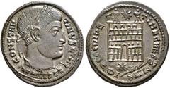 The Ramskold Collection, Part IV Constantine I, 307/310-337. Follis (Bronze, 21 mm, 2.87 g, 12 h), a contemporary imitation of an issue from Arelate. Irregular mint, after 324. CONSTAN-TINVS A[VG] Lau