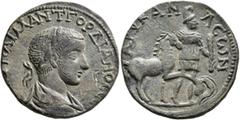 Roman Provincial LYCIA. Arycanda. Gordian III, 238-244. Tetrassarion (Bronze, 29 mm, 17.48 g, 1 h), 242-244. ΑΥ ΚΑΙ Μ ΑΝΤ ΓΟΡΔΙΑΝΟϹ ϹЄ Laureate, draped and cuirassed bust of Gordian III to right, seen