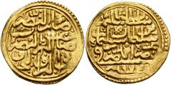 Early Medieval & Islamic ISLAMIC, Ottoman Empire. Salim II, AH 974-982 / AD 1566-1574. Sultani (Gold, 20 mm, 3.50 g, 3 h), Amid (Diyarbakır), AH 974 = AD 1566/7. Within a circle, ‘ḍārib al-naḍr / ṣāḥi