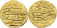Early Medieval & Islamic ISLAMIC, Ottoman Empire. Mehmed IV, AH 1058-1099 / AD 1648-1687. Sultani (Gold, 22 mm, 3.40 g, 6 h), Misr, AH 1058 = 1648/9. Within a circle, ‘sulṭān al-barrayn / wa khāqān al