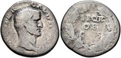 Roman Imperial Galba, 68-69. Denarius (Silver, 18 mm, 2.87 g, 4 h), Rome, 2nd half of June 68-January 69. [IMP] SER GALBA A[VG] Bare head of Galba to right. Rev. S P Q R / OB / C S in three lines with