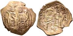 The collection of Prof.Dr. Hans-Ulrich Geiger John V Palaeologus, with Anna of Savoy (Regent), 1341-1347. Hyperpyron (Electrum, 23 mm, 3.27 g, 6 h), Constantinopolis. On the left, Anna standing facing