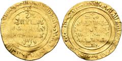 Early Medieval & Islamic CRUSADERS. County of Tripoli. Bohémond IV of Antioch to Bohémond VII, 1187-1287. Bezant (Gold, 23 mm, 4.16 g, 12 h), imitation of a gold dinar of the Fatimid caliph al-Mustans