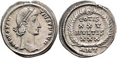 Roman Imperial Constantius II, 337-361. Siliqua (Silver, 20 mm, 3.16 g, 11 h), Antiochia, late 347-November 355. D N CONSTAN-TIVS P F AVG Pearl-diademed head of Constantius II to right. Rev. VOTIS / X
