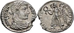 Roman Imperial Vetranio, 350. Siliqua (Silver, 19 mm, 2.76 g, 12 h), Siscia, 1st March-25th December 350. D N VETRA-NIO P F AVG Laureate, draped and cuirassed bust of Vetranio to right. Rev. VICTORIA 