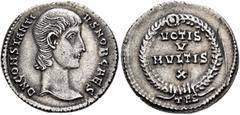 Roman Imperial Constantius Gallus, Caesar, 351-354. Siliqua (Silver, 21 mm, 3.14 g, 12 h), Thessalonica, March 351-winter 354. D N CONSTANTI-VS NOB CAES Bare head of Constantius Gallus to right. Rev. 
