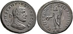 The Rauceby Hoard: BM Plate Coins Constantius I, as Caesar, 293-305. Follis (Silvered bronze, 28 mm, 9.33 g, 6 h), Lugdunum, circa 295. CONSTANTIVS NOB CAES Laureate head of Constantius I to right. Re