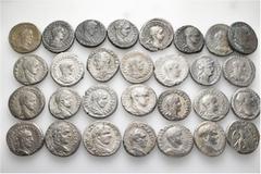 Group Lots A lot containing 29 silver coins. All: Syro-Phoenician Tetradrachms. Fine to very fine. LOT SOLD AS IS, NO RETURNS. 29 coins in lot. From the collection of Walter Uhrmeister, formed over th