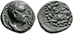 Greek JUDAEA, Herodians. Herod IV Philip, 4 BCE-34 CE. AE (Bronze, 11 mm, 1.51 g, 12 h), Caesarea Paneas (as Caesarea Philippi), RY 37 = 33/4. ΦΙΛΙΠΠΟΥ Bare head of Herod IV Philip to right. Rev. LΛZ 