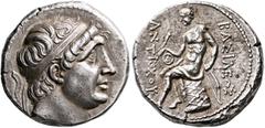 The Basileia Hellenika Collection of Exceptional Tetradrachms SELEUKID KINGS. Antiochos I Soter, 281-261 BC. Tetradrachm (Silver, 25 mm, 16.94 g, 6 h), Aï Khanoum. Diademed head of Antiochos I to righ