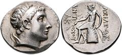 The Basileia Hellenika Collection of Exceptional Tetradrachms SELEUKID KINGS. Antiochos III ‘the Great’, 222-187 BC. Tetradrachm (Silver, 28 mm, 16.67 g, 12 h), uncertain mint in western Asia Minor, p