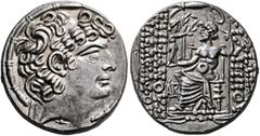 The Basileia Hellenika Collection of Exceptional Tetradrachms SYRIA, Seleukis and Pieria. Antioch. Aulus Gabinius, proconsul, 57-55 BC. Tetradrachm (Silver, 27 mm, 15.38 g, 12 h), Antiochia on the Oro