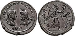 Roman Provincial MOESIA INFERIOR. Odessus. Gordian III, 238-244. Pentassarion (Orichalcum, 28 mm, 13.26 g, 1 h). AYT K M ANT ΓOPΔIANOC / AYΓ Laureate, draped and cuirassed bust of Gordian III, on the 