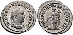 Roman Imperial Balbinus, 238. Denarius (Silver, 21 mm, 3.20 g, 6 h), Rome, circa April-June 238. IMP C D CAEL BALBINVS AVG Laureate, draped and cuirassed bust of Balbinus to right. Rev. PROVIDENTIA DE