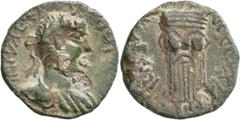 Roman Provincial PAPHLAGONIA. Sinope. Valerian I , 253-260. AE (Bronze, 24 mm, 9.02 g, 3 h), CE 329 = 258/9 (?). IMP VALER[IANVS ...] Laureate, draped and cuirassed bust of Valerian I to right. Rev. [