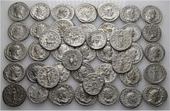 Group Lots A lot containing 43 silver coins. Includes: antoniniani of Elagabalus (2), Gordian III (8), Philip I (6), Otacilia Severa (3), Philip II (3), Herennia Etruscilla (1), Herennius Etruscus (3)