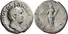 Roman Imperial Otho, 69. Denarius (Silver, 19 mm, 2.48 g, 6 h), Rome. IMP OTHO CAESAR AVG [TR P] Bare head of Otho to right. Rev. PONT MAX Ceres standing front, head to left, holding three grain ears 