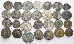 Group Lots A lot containing 28 silvered and bronze coins. Includes: Gallienus (3), Postumus (2), Victorinus (2), Tetricus I (2), Tetricus II (3), Claudius II (4), Divus Claudius (1), Quintillus (1), A