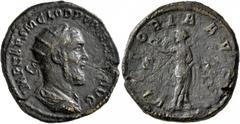 The G.G. Collection of Roman Imperial third century middle bronzes Pupienus, 238. Dupondius (Orichalcum, 25 mm, 9.82 g, 1 h), Rome, circa April-June 238. IMP CAES M CLOD PUPIENVS AVG Radiate, draped a