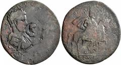Roman Provincial CARIA. Stratonicaea. Caracalla & Geta, 209-211. Hexassarion (?) (Bronze, 36 mm, 14.40 g, 5 h). [AY K M AYP ANTΩNINOC C Λ CЄ ΓЄTAC K] Laureate, draped and cuirassed bust of Caracalla, 