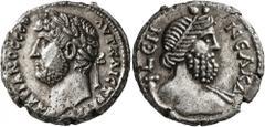 Roman Provincial EGYPT. Alexandria. Hadrian, 117-138. Tetradrachm (Billon, 23 mm, 11.68 g, 12 h), RY 19 = 134/5. ΑΥΤ ΚΑΙС ΤΡΑΙΑΝ ΑΔΡΙΑΝΟС СЄΒ Laureate head of Hadrian to left. Rev. L ЄΝΝЄΑΚ Δ Bust of 