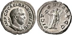 Roman Imperial Balbinus, 238. Denarius (Silver, 20 mm, 2.89 g, 6 h), Rome, circa April-June 238. IMP C D CAEL BALBINVS AVG Laureate, draped and cuirassed bust of Balbinus to right. Rev. VICTORIA AVGG 