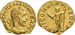 Roman Imperial Gallienus, 253-268. Aureus (Gold, 19 mm, 2.25 g, 11 h), Rome, 253-254. IMP C P LIC GALLIENVS AVG Laureate and cuirassed bust of Gallienus to right. Rev. IOVI CONSERVATORI Jupiter standi