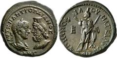 Roman Provincial MOESIA INFERIOR. Marcianopolis. Gordian III, 238-244. Pentassarion (Bronze, 28 mm, 14.10 g, 7 h), Tullius Menophilus, consular legate. Μ ΑΝΤ ΓΟΡΔΙΑΝΟC / ΑΥΓ Laureate, draped and cuira