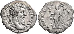 Roman Imperial Didius Julianus, 193. Denarius (Silver, 19 mm, 2.59 g, 1 h), Rome. IMP CAES M DID IVLIAN AVG Laureate head of Didius Julianus to right. Rev. CONCORD MILIT Concordia standing front, head