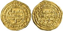 Early Medieval & Islamic ISLAMIC, Arabia. Sulayhids. 'Ali ibn Muhammad, AH 439-473 / AD 1047-1081. Dinar (Gold, 20 mm, 2.52 g, 2 h), citing the Fatimid Caliph al-Mustansir, Zabid, frozen year AH 451 =