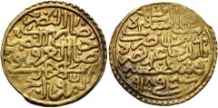Early Medieval & Islamic ISLAMIC, Ottoman Empire. Salim I Yavuz ('the Grim'), AH 918-926 / AD 1512-1520. Sultani (Gold, 21 mm, 3.50 g, 3 h), Qustantiniya, AH 918 = AD 1512. Pere 116. Sultan 9176. Very