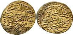 Early Medieval & Islamic ISLAMIC, Ottoman Empire. Sulayman II Qanuni ('the Lawgiver'), AH 926-974 / AD 1520-1566. Ashrafi (Gold, 20 mm, 3.30 g, 7 h), Misr, AH 927 = AD 1520/1. Pere 182. Sultan 9440. V