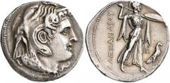 Greek PTOLEMAIC KINGS OF EGYPT. Ptolemy I Soter, As satrap, 323-305 BC. Tetradrachm (Silver, 29 mm, 15.66 g, 12 h), reduced Ptolemaic standard, uncertain mint 1 (perhaps Pelousion). Struck in the name