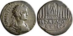 Roman Provincial PONTUS. Heracleopolis (as Sebastopolis). Caracalla, Caesar, 196-198. Tetrassarion (Orichalcum, 27 mm, 11.48 g, 6 h), CY 208 = 205/6. AY KAI M AYPΗΛΙ [...] Laureate, draped and cuirass