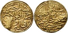 Early Medieval & Islamic ISLAMIC, Ottoman Empire. Sulayman II Qanuni ('the Lawgiver'), AH 926-974 / AD 1520-1566. Sultani (Gold, 20 mm, 3.49 g, 6 h), Siruz, AH 926 / AD 1520. Pere 189. Sultan 9258. Th