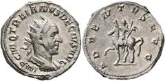 Roman Imperial Trajan Decius, 249-251. Antoninianus (Silver, 21 mm, 4.05 g, 12 h), Rome. IMP C M Q TRAIANVS DECIVS AVG Radiate and cuirassed bust of Trajan Decius to right, seen from behind. Rev. ADVE