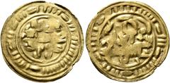Early Medieval & Islamic ISLAMIC, Arabia. Sulayhids. 'Ali ibn Muhammad, AH 439-473 / AD 1047-1081. Dinar (Gold, 20 mm, 2.29 g, 3 h), local issue imitating a dinar of Ali ibn Muhammad. Pseudo-Kufic leg