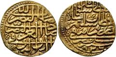 Early Medieval & Islamic ISLAMIC, Ottoman Empire. Sulayman II Qanuni ('the Lawgiver'), AH 926-974 / AD 1520-1566. Sultani (Gold, 20 mm, 3.54 g, 4 h), Misr, AH 926 / AD 1520. Pere 181. Sultan 9460. An 