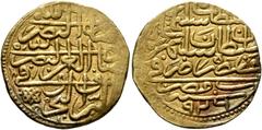 Early Medieval & Islamic ISLAMIC, Ottoman Empire. Sulayman II Qanuni ('the Lawgiver'), AH 926-974 / AD 1520-1566. Sultani (Gold, 20 mm, 3.47 g, 1 h), Misr, AH 926 / AD 1520. Pere 181. Sultan 9460. Lig