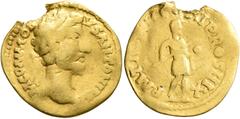 The Aurum Barbarorum Collection II UNCERTAIN GERMANIC TRIBES, Pseudo-Imperial coinage. Mid 3rd-early 4th centuries. 'Aureus' (Gold, 20 mm, 3.42 g, 1 h), ‘Early Group’. Imitating Commodus, 180-192. M C