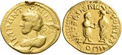 The Aurum Barbarorum Collection II UNCERTAIN GERMANIC TRIBES, Pseudo-Imperial coinage. Late 3rd-early 4th centuries. 'Quinarius' (Gold, 18 mm, 3.86 g, 12 h), 'Gordian Group'. Imitating Elagabalus, 218
