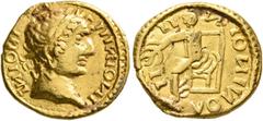 The Aurum Barbarorum Collection II UNCERTAIN GERMANIC TRIBES, Pseudo-Imperial coinage. Late 3rd-4th centuries. 'Quinarius' (Gold, 14 mm, 2.99 g, 6 h), 'Derived Gordian Group B'. IИIOИI IIIИIOИI Laurea