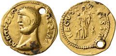 The Aurum Barbarorum Collection II UNCERTAIN GERMANIC TRIBES, Pseudo-Imperial coinage. Late 3rd-early 4th centuries. 'Aureus' (Gold, 20 mm, 4.65 g, 6 h), 'Bulky Head Group'. Imitating Diocletian, 284-