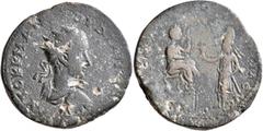 Roman Provincial MESOPOTAMIA. Edessa. Gordian III, with Abgar X Phraates, 238-244. 'Sestertius' (Bronze, 32 mm, 22.71 g, 11 h). AYTOK K M ANT ΓOPΔIANOC CЄB Radiate, draped and cuirassed bust of Gordia