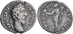 Early Medieval & Islamic UNCERTAIN GERMANIC TRIBES, Pseudo-Imperial coinage. Early 3rd to mid 4th centuries. Denarius (Silver, 19 mm, 3.00 g, 6 h), Taman Peninsula. Stage 1, imitating Commodus, 180-19