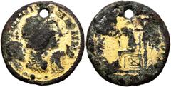 Early Medieval & Islamic UNCERTAIN GERMANIC TRIBES, Pseudo-Imperial coinage. Late 3rd-early 4th centuries. 'Aureus' (Subaeratus, 19 mm, 3.00 g, 12 h), 'Plated Group'. IIOIIIIOIIOIIIIIIIIO Large draped