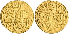 Early Medieval & Islamic ISLAMIC, Ottoman Empire. Salim I Yavuz ('the Grim'), AH 918-926 / AD 1512-1520. Sultani (Gold, 20 mm, 3.48 g, 5 h), Qustantiniya, AH 918 = AD 1512. Pere 116. Sultan 9174. Very