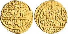 Early Medieval & Islamic ISLAMIC, Ottoman Empire. Sulayman I Qanuni ('the Lawgiver'), AH 926-974 / AD 1520-1566. Sultani (Gold, 20 mm, 3.46 g, 9 h), Misr, AH 926 = AD 1520. Pere 181. Sultan 9476. Stru