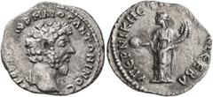 Roman Provincial MESOPOTAMIA. Edessa (?). Marcus Aurelius, 161-180. Drachm (Silver, 18 mm, 1.24 g, 12 h), 167-169. ΑYΤ Κ Μ ΑYΡΗΛΙΟC ΑΝΤΩΝΙΝΟϹ Bare head of Marcus Aurelius to right, with slight drapery
